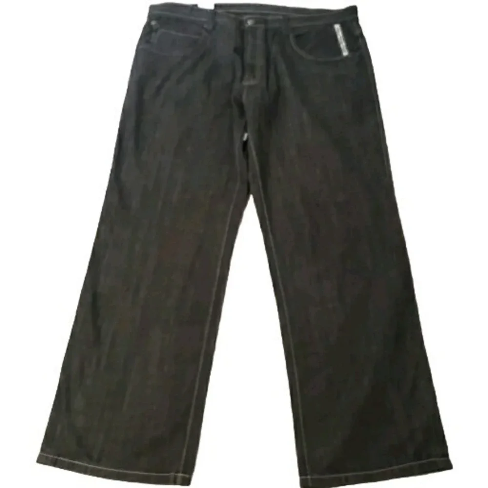 Parish‎ Jeans Men 44x30 black button fly loose relaxed hip hop street wear